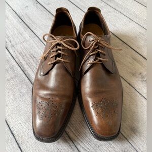 Cole Haan Men’s Dress Shoes, Sz. 10M, Brown with Brogue Motif, EUC!